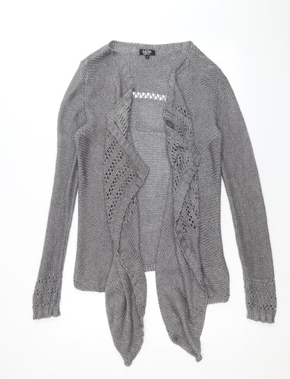 Womens UK Size S Per Una Silver Cardigan Jumper