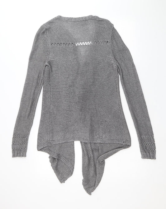 Womens UK Size S Per Una Silver Cardigan Jumper
