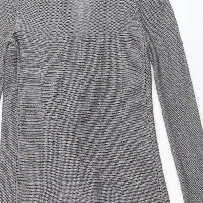 Womens UK Size S Per Una Silver Cardigan Jumper