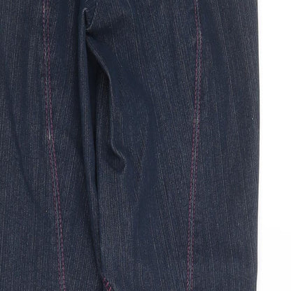 Womens UK Size 26 in Preworn Regular Fit Straight Blue Jeans