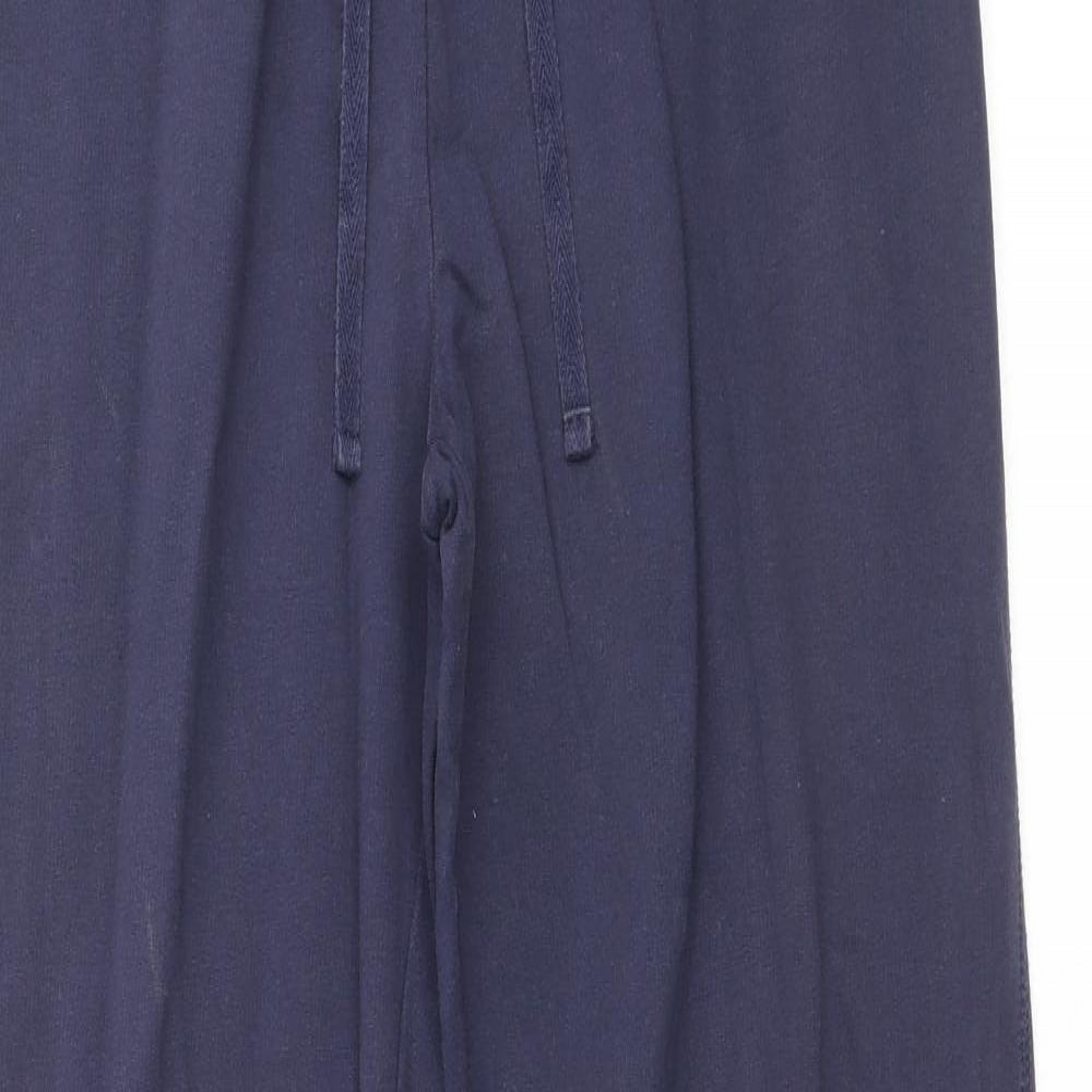 George Womens Blue Cotton Sweatpants Trousers Size S Regular Drawstring