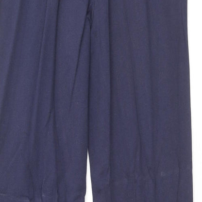 George Womens Blue Cotton Sweatpants Trousers Size S Regular Drawstring