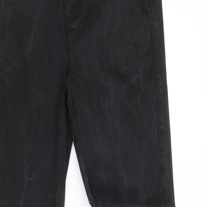 Only Womens Black Cotton Skinny Jeans Size 30 in Regular Zip
