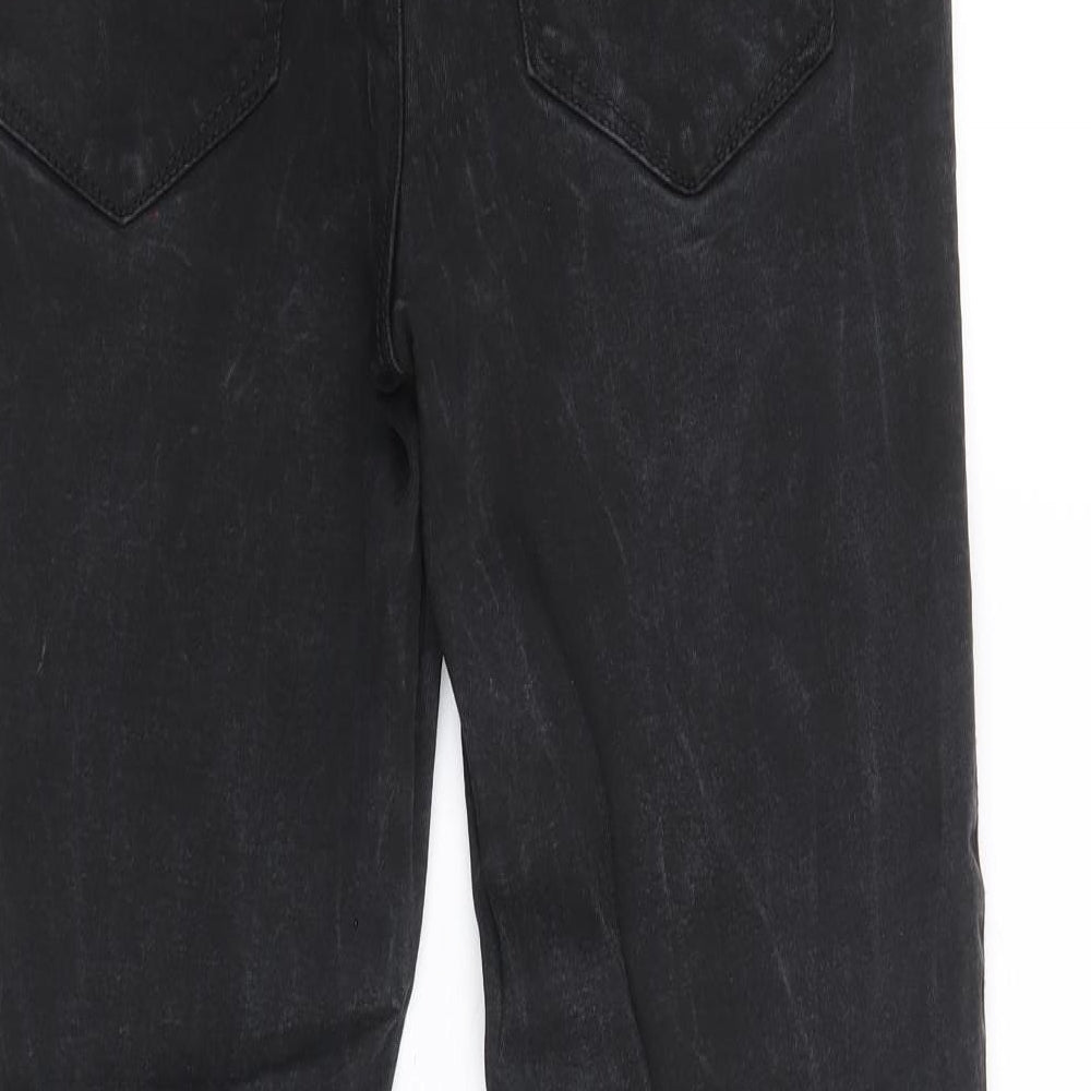 Only Womens Black Cotton Skinny Jeans Size 30 in Regular Zip