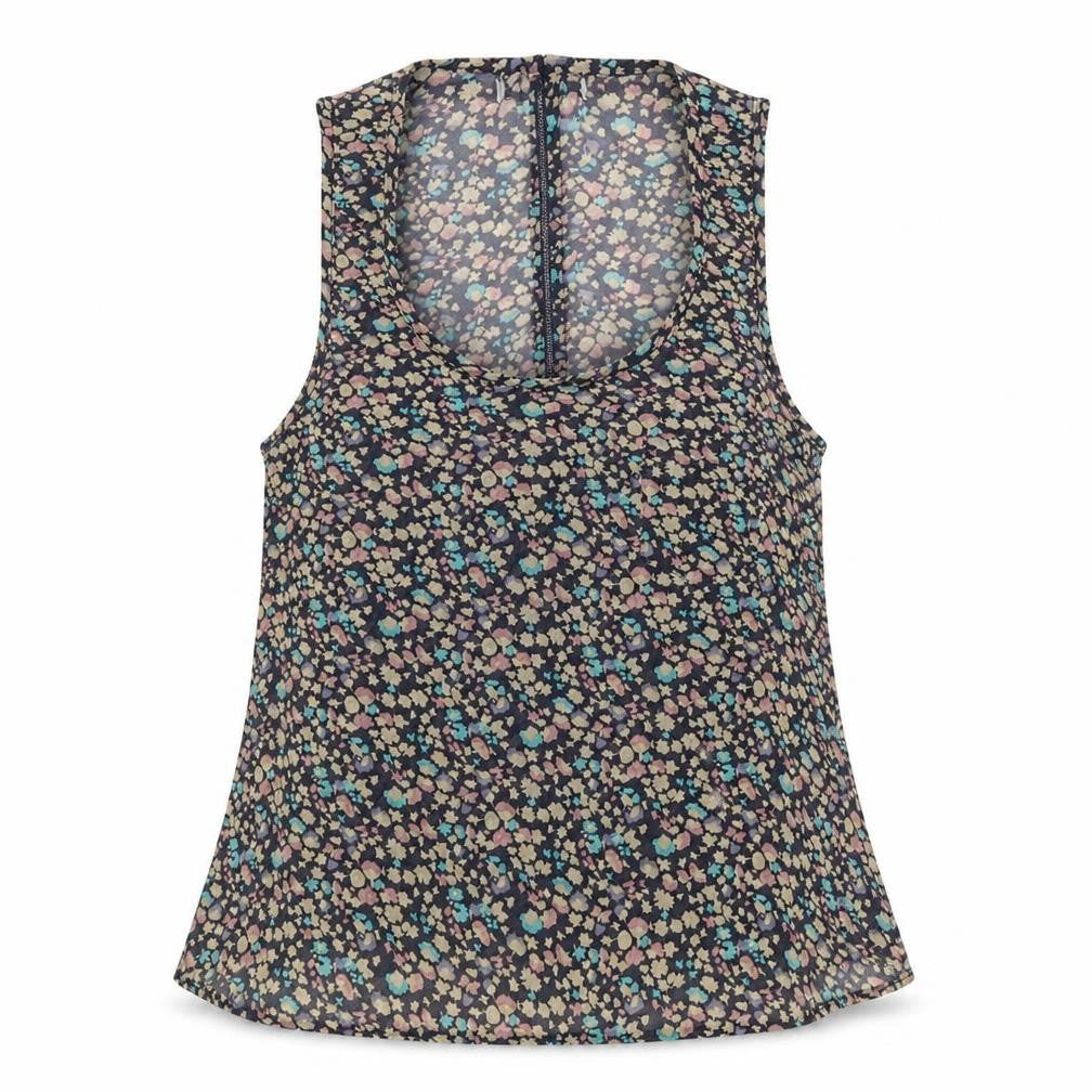 Womens UK Size S New Look Multicoloured Basic Tank