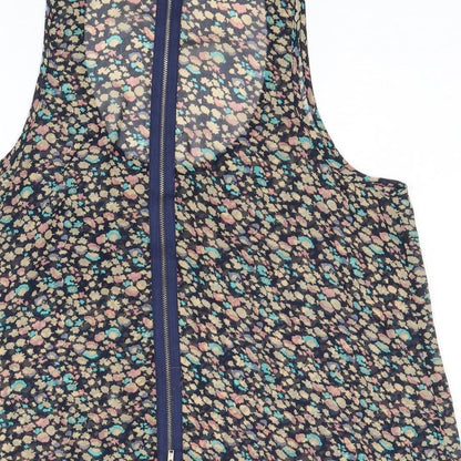 Womens UK Size S New Look Multicoloured Basic Tank