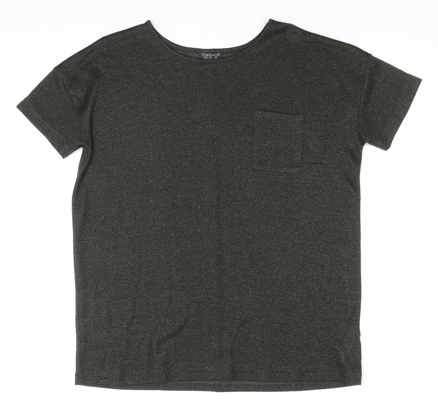 Womens UK Size 8 Topshop Green Pullover Jumper