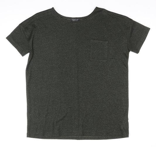 Womens UK Size 8 Topshop Green Pullover Jumper