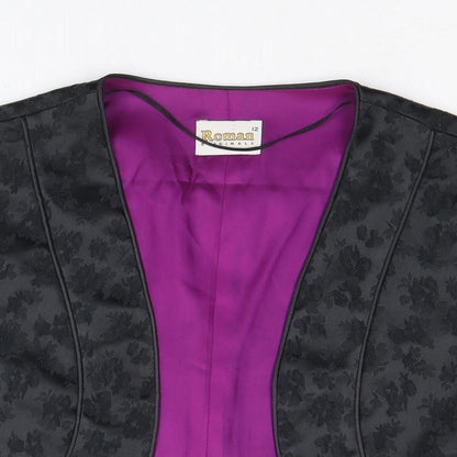 Womens UK Size 12 Roman Black Jacket