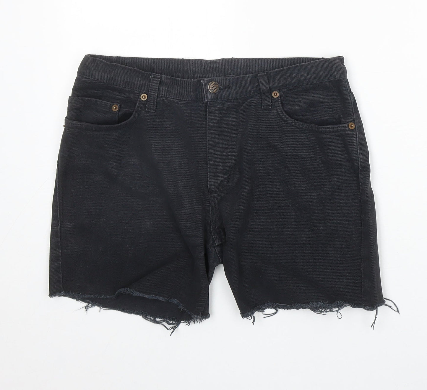 Womens UK Size S Preworn Regular Fit Cut-Off Shorts