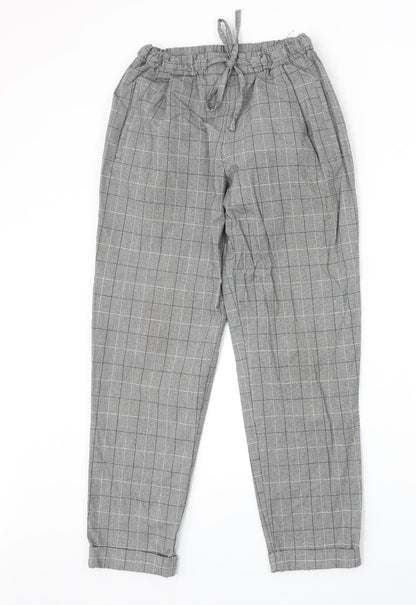 Womens UK Size XS Light Before Dark Regular Fit Carrot Grey Trousers