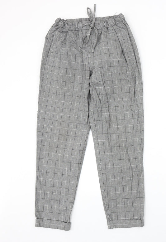 Womens UK Size XS Light Before Dark Regular Fit Carrot Grey Trousers