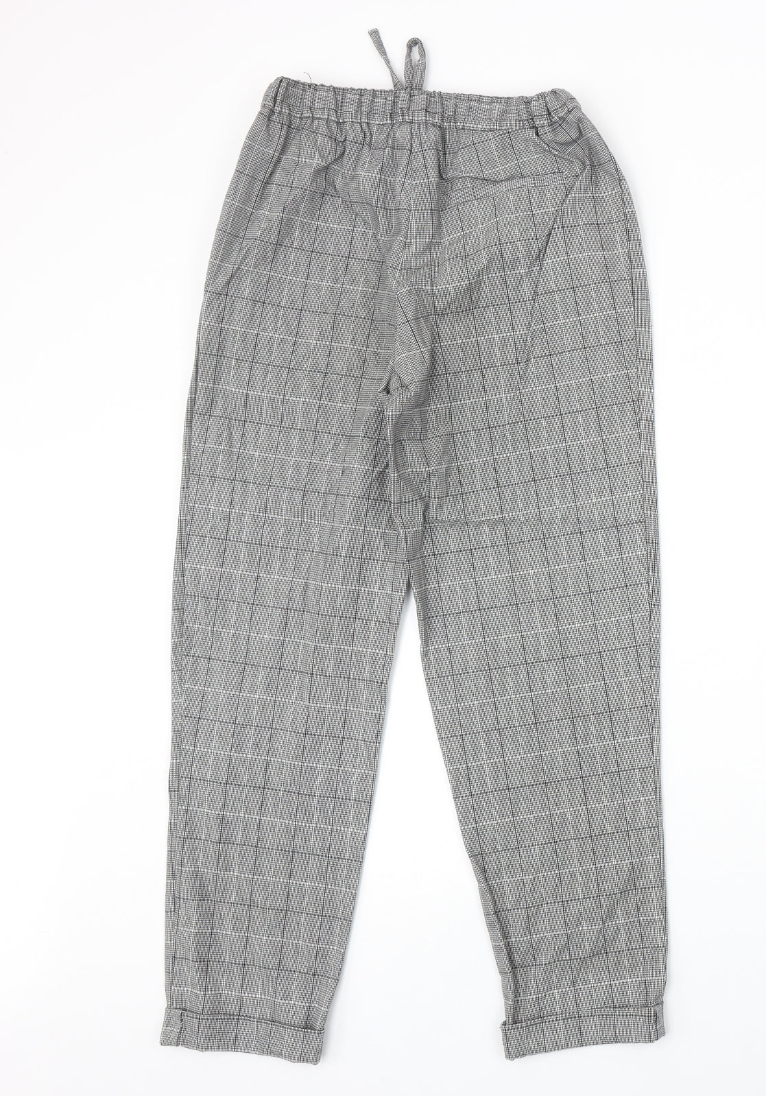 Womens UK Size XS Light Before Dark Regular Fit Carrot Grey Trousers