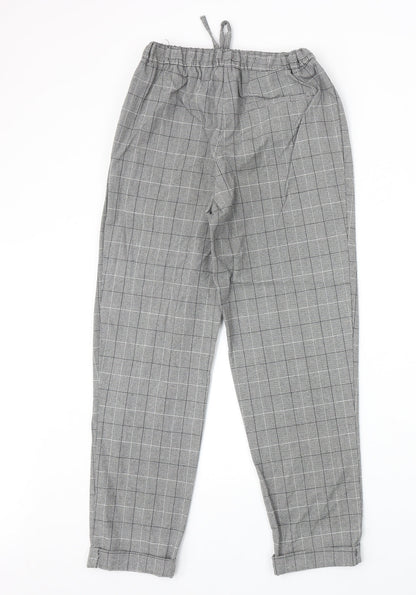 Womens UK Size XS Light Before Dark Regular Fit Carrot Grey Trousers