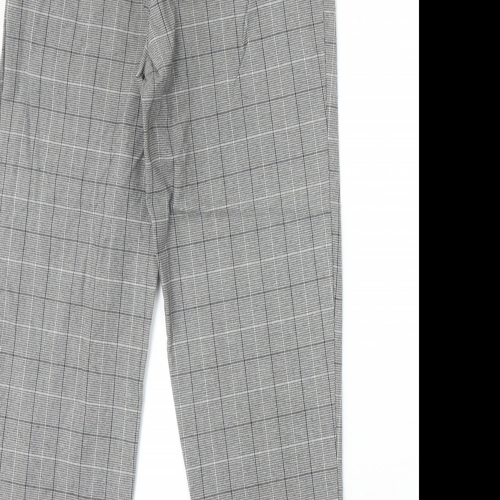 Womens UK Size XS Light Before Dark Regular Fit Carrot Grey Trousers
