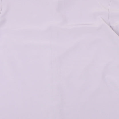Womens UK Size 18 Kaleidoscope Purple Basic Button-Up