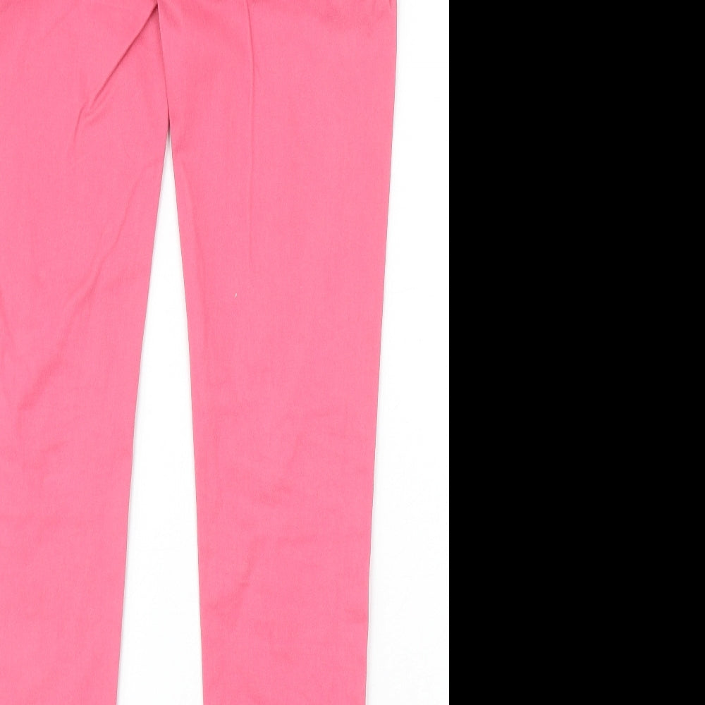 Denim & Co. Womens Pink Cotton Skinny Jeans Size 10 Regular Zip