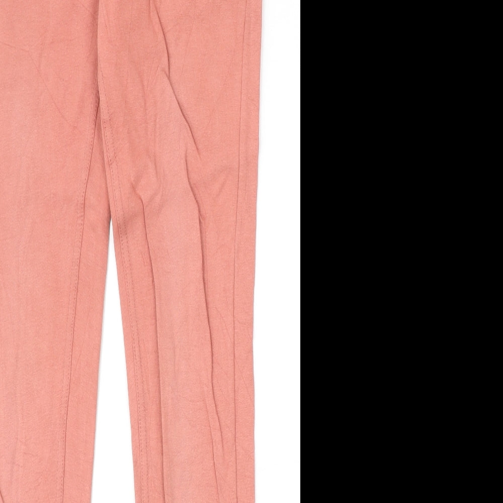 Lee Cooper Womens Pink Cotton Skinny Jeans Size 8 Regular Button