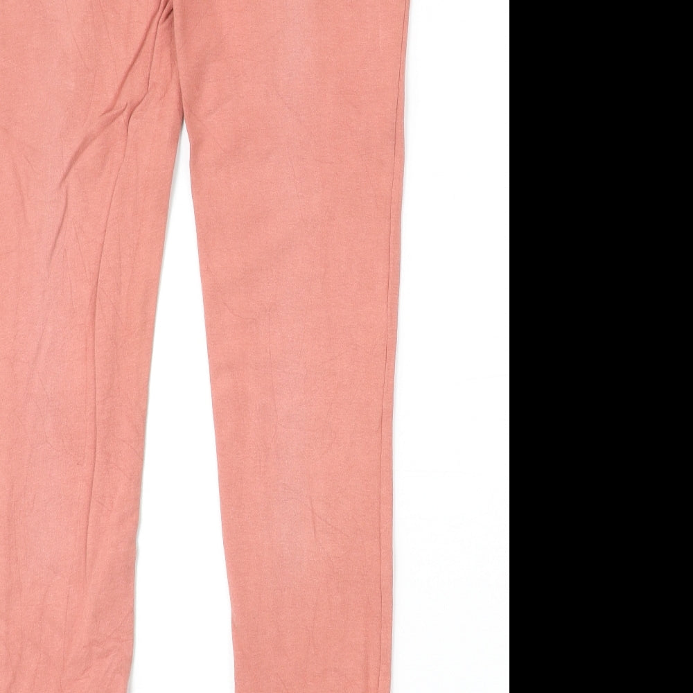 Lee Cooper Womens Pink Cotton Skinny Jeans Size 8 Regular Button