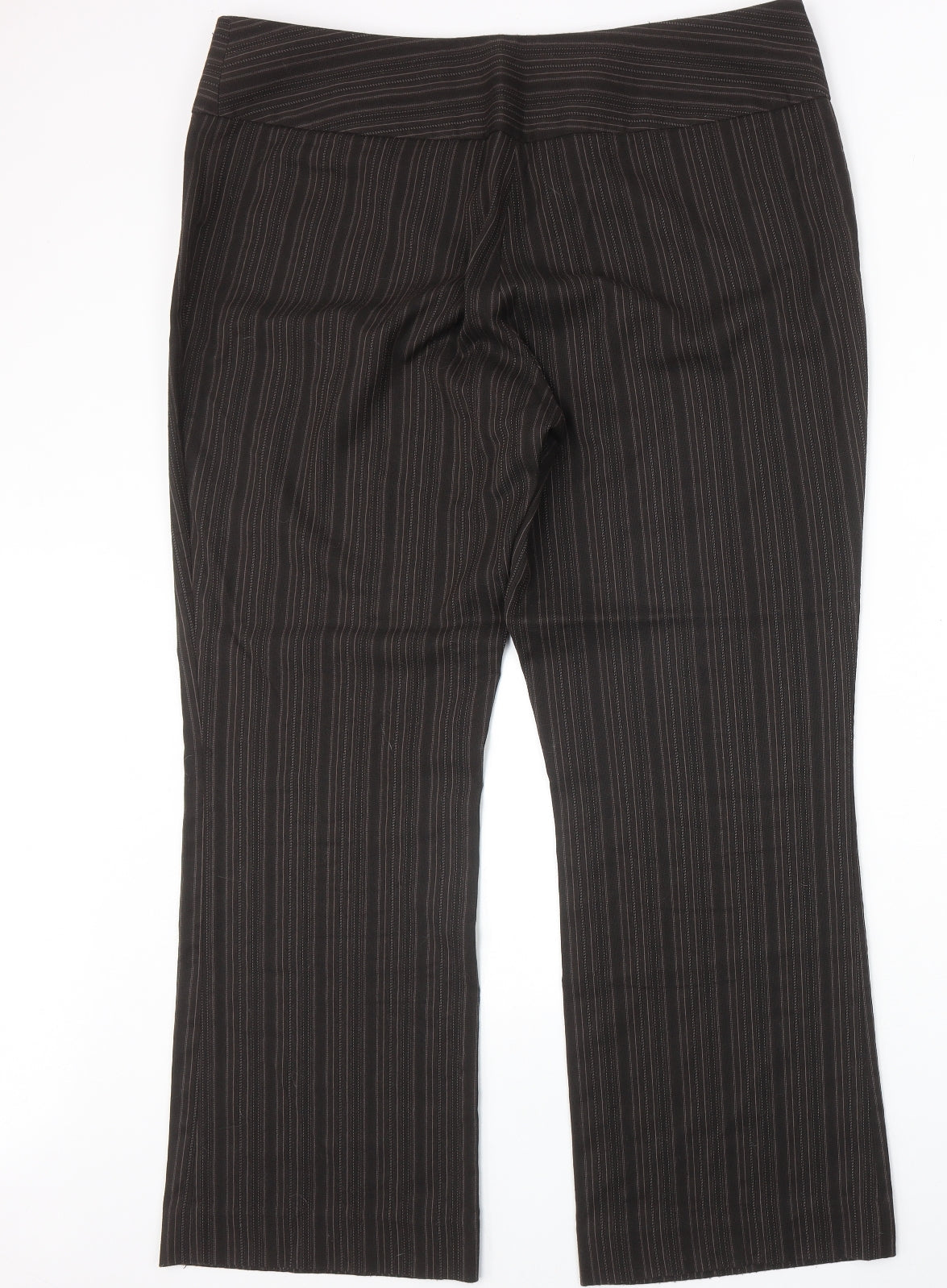 Womens UK Size 18 AMARANTO Regular Fit  Brown Trousers