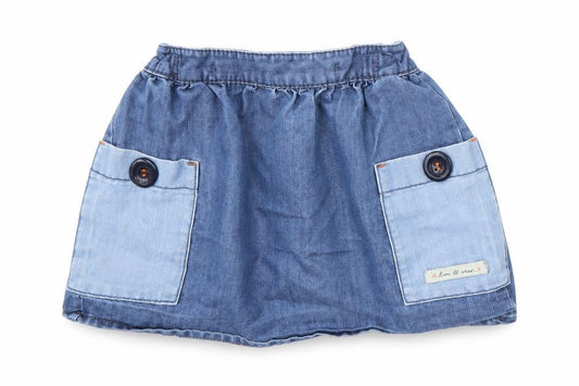 NEXT Girls Blue Cotton A-Line Skirt Size 18-24 Months Pullover