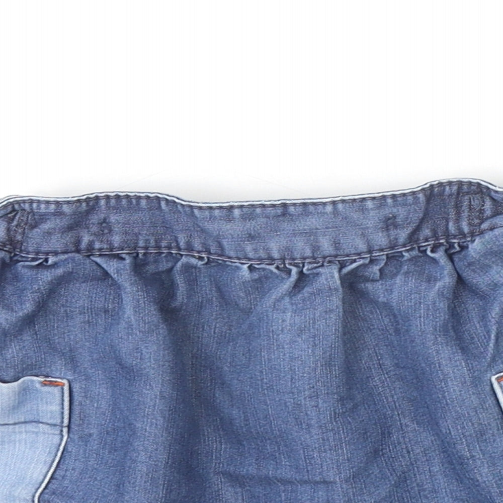 NEXT Girls Blue Cotton A-Line Skirt Size 18-24 Months Pullover