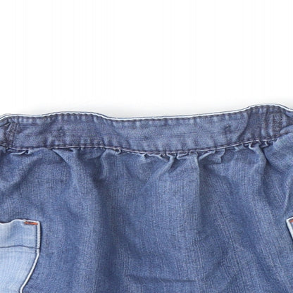 NEXT Girls Blue Cotton A-Line Skirt Size 18-24 Months Pullover