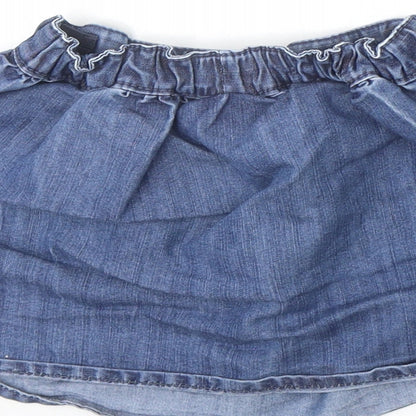 NEXT Girls Blue Cotton A-Line Skirt Size 18-24 Months Pullover