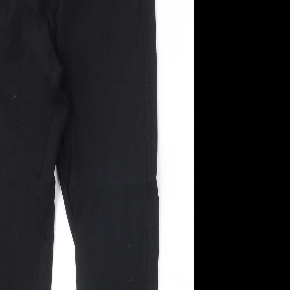 Miss Ok Womens Black Polyester Straight Jeans Size 30 in Regular Zip