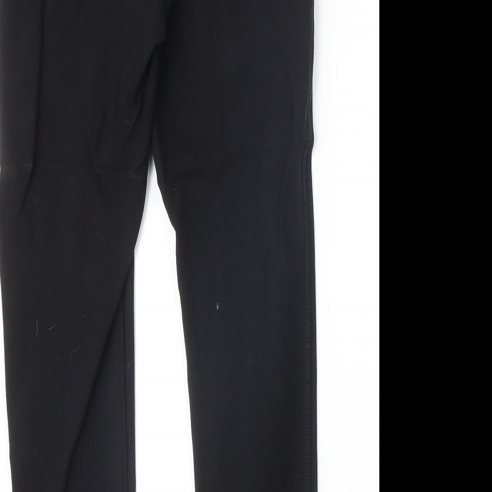 Miss Ok Womens Black Polyester Straight Jeans Size 30 in Regular Zip