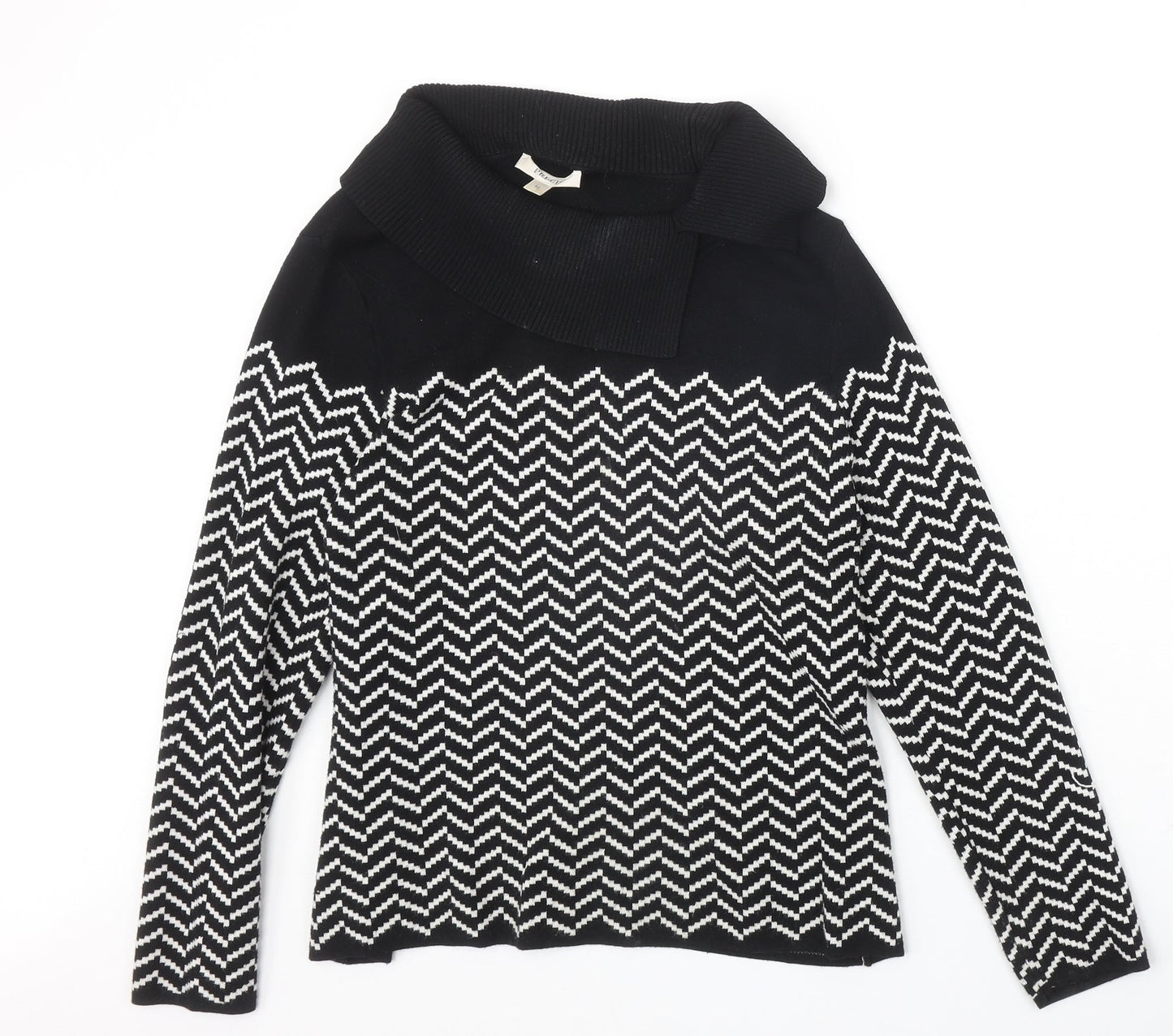 Womens UK Size M Precis Black Pullover Jumper