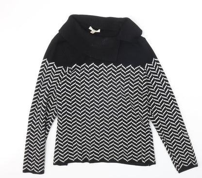 Womens UK Size M Precis Black Pullover Jumper