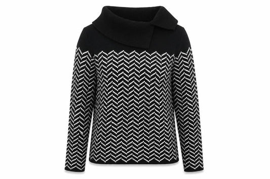 Womens UK Size M Precis Black Pullover Jumper