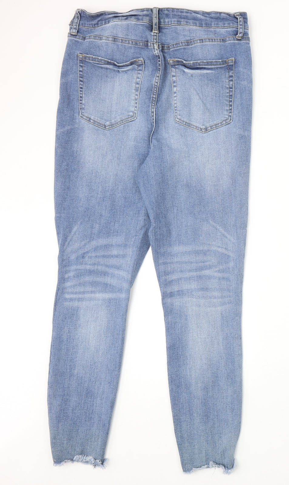 Womens UK Size 34 in JustFab Regular Fit Straight Blue Jeans