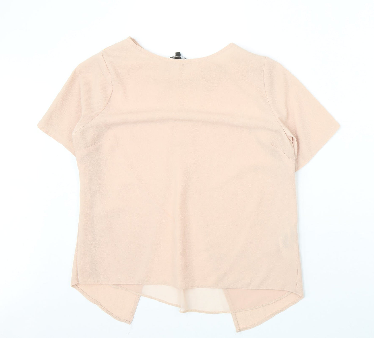 Womens UK Size 10 New Look Pink Basic Blouse