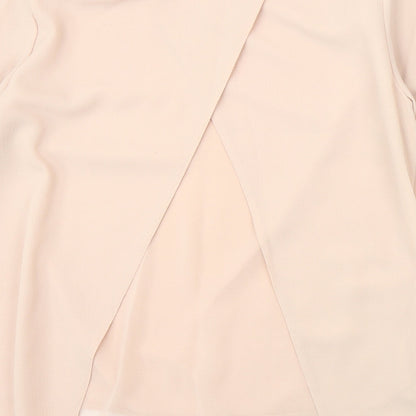 Womens UK Size 10 New Look Pink Basic Blouse