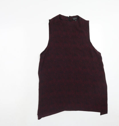Womens UK Size 10 Topshop Purple Tunic Tank