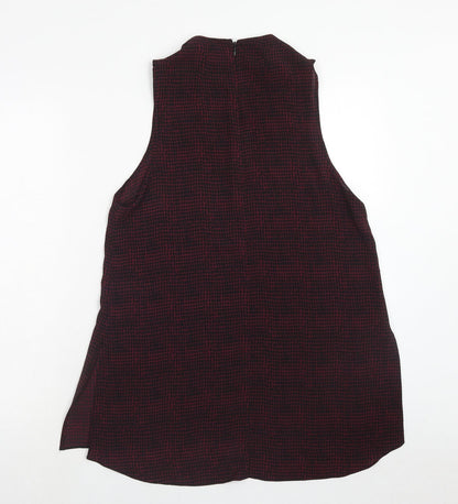 Womens UK Size 10 Topshop Purple Tunic Tank