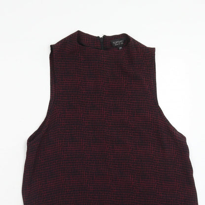 Womens UK Size 10 Topshop Purple Tunic Tank