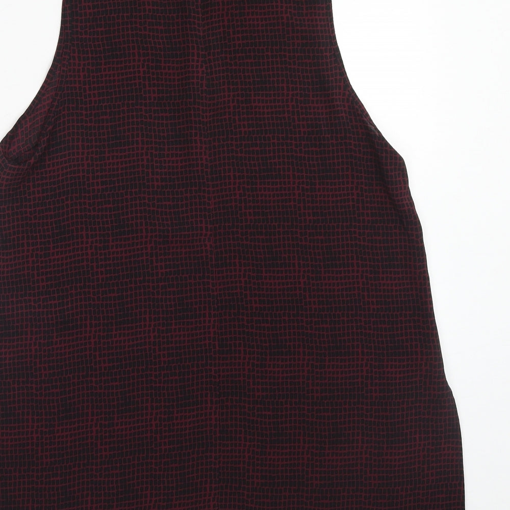 Womens UK Size 10 Topshop Purple Tunic Tank