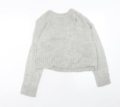 Womens UK Size S New Look Grey Pullover Jumper
