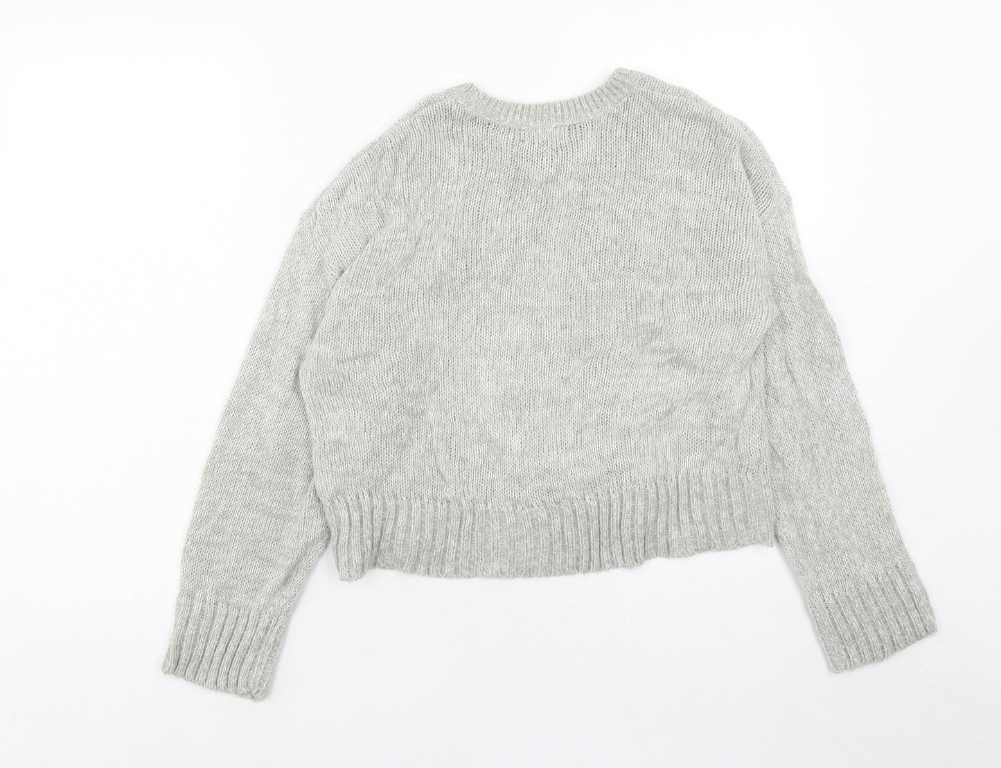 Womens UK Size S New Look Grey Pullover Jumper