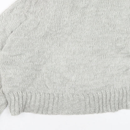 Womens UK Size S New Look Grey Pullover Jumper