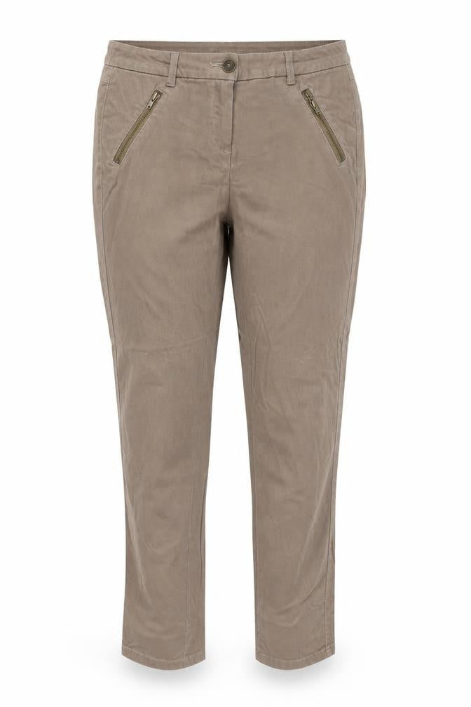 Womens UK Size 10 Mango Regular Fit  Brown Trousers