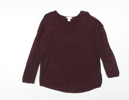 Womens UK Size S H&M Red Pullover Jumper