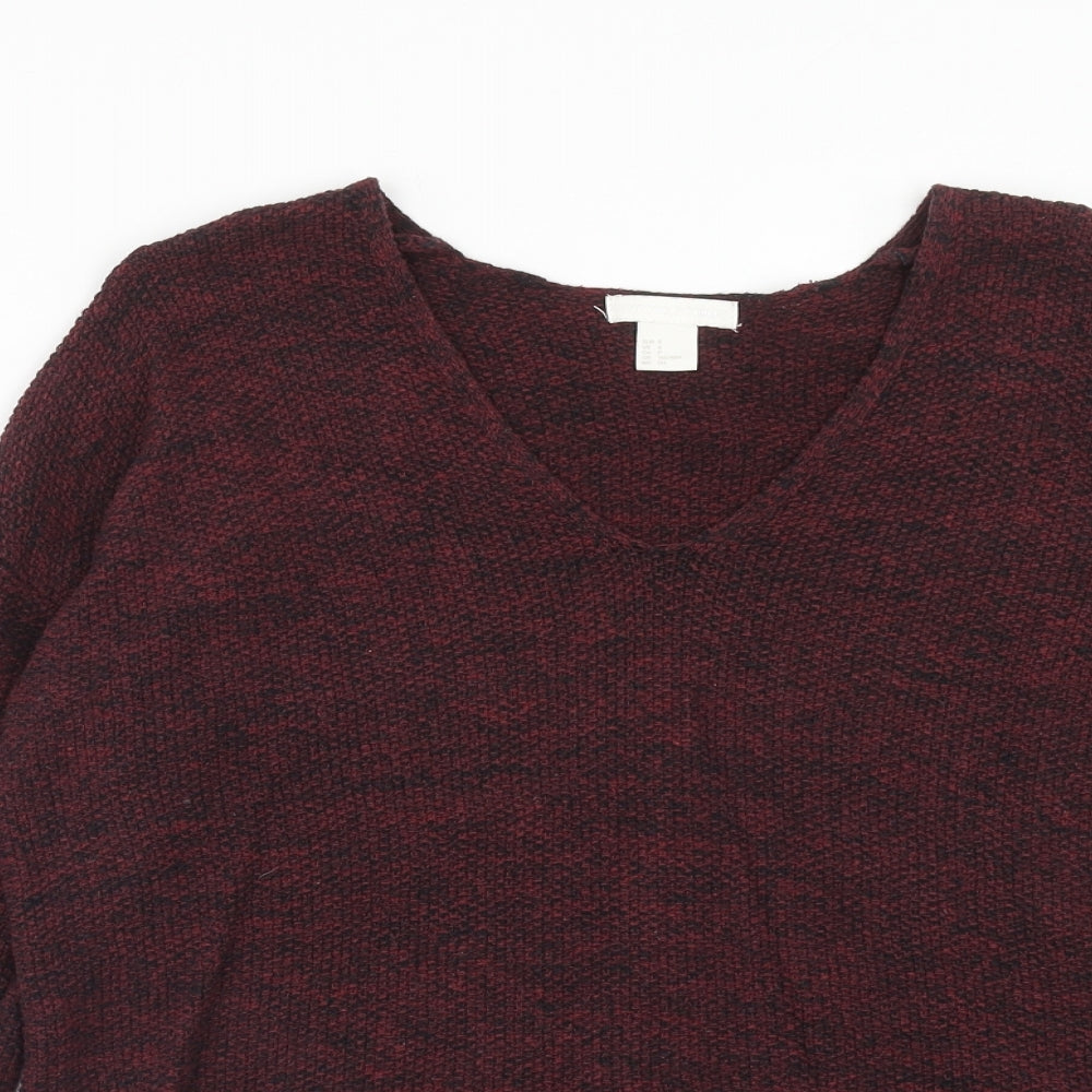 Womens UK Size S H&M Red Pullover Jumper