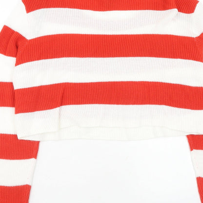 Womens UK Size S H&M Red Pullover Jumper