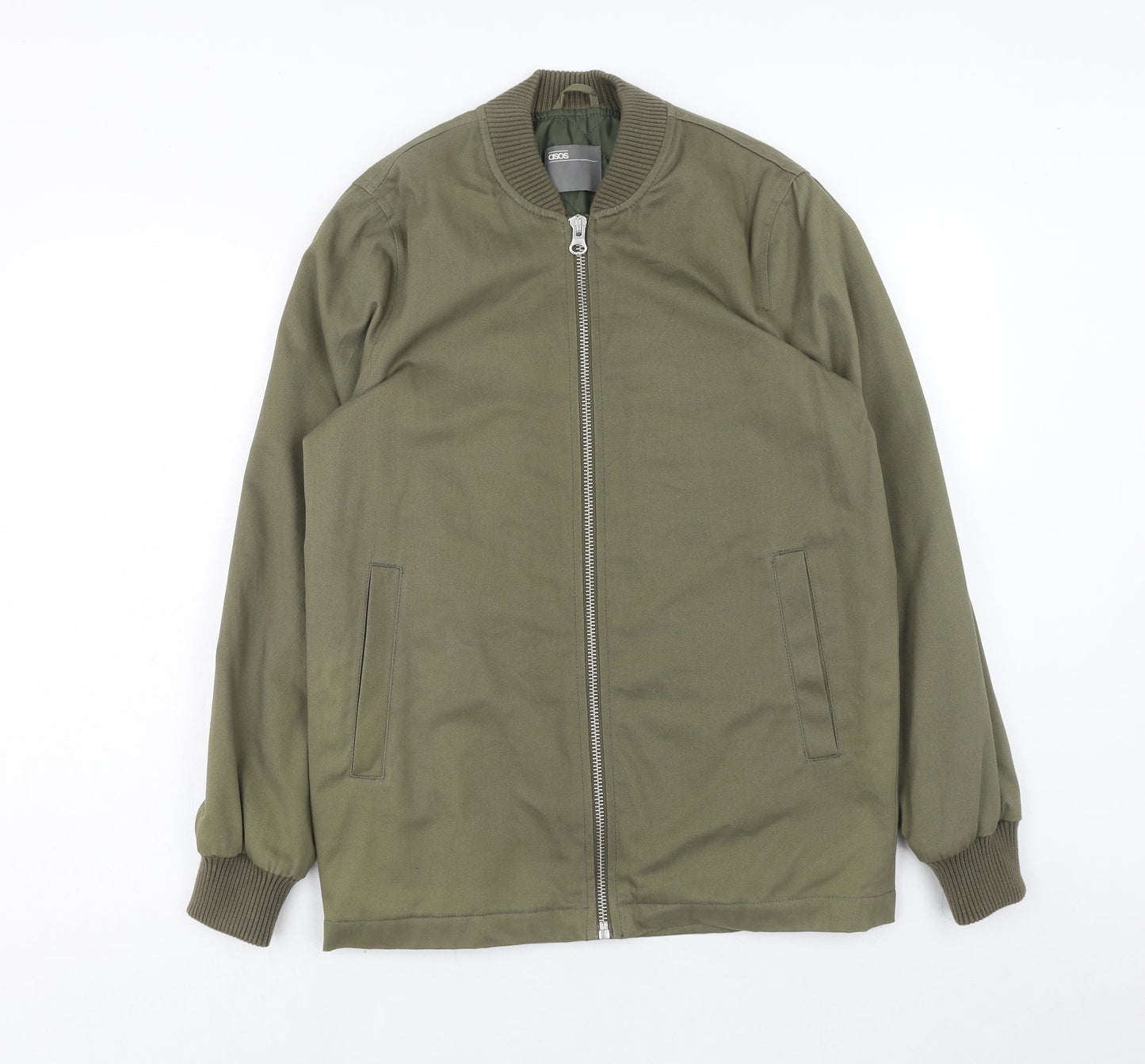 ASOS Mens Green Jacket Size XS Zip