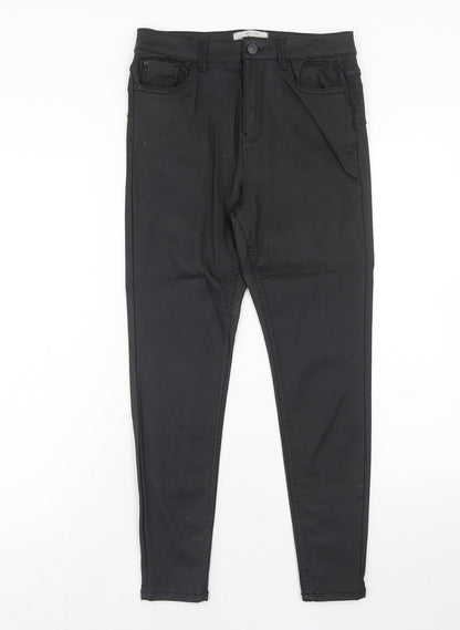 Womens UK Size 12 New Look Regular Fit  Black Trousers