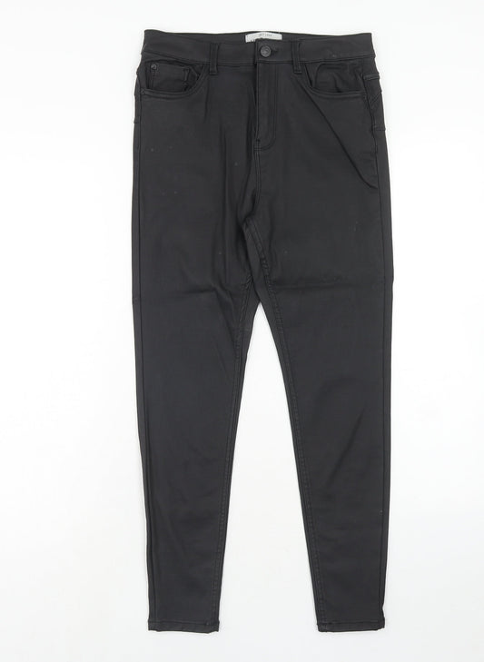 Womens UK Size 12 New Look Regular Fit  Black Trousers